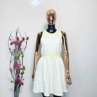 Cream and yellow dress